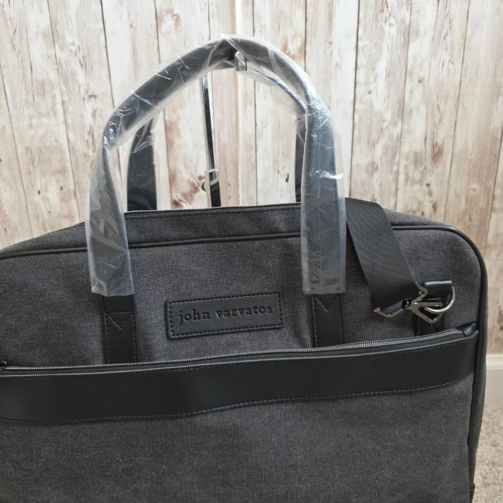 Men's John Varvatos Gray Briefcase One Size